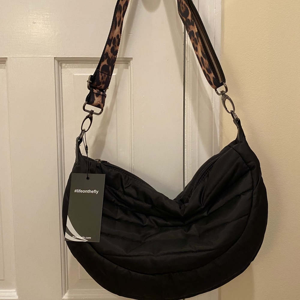 Think Royln Halfmoon Crossbody bag NWT Black 🖤